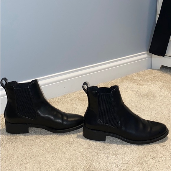 H&M Black Leather Ankle Booties - Picture 5 of 7